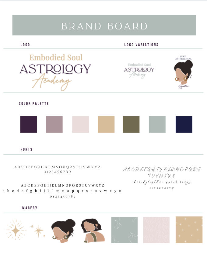 embodied soul astrology academy branding