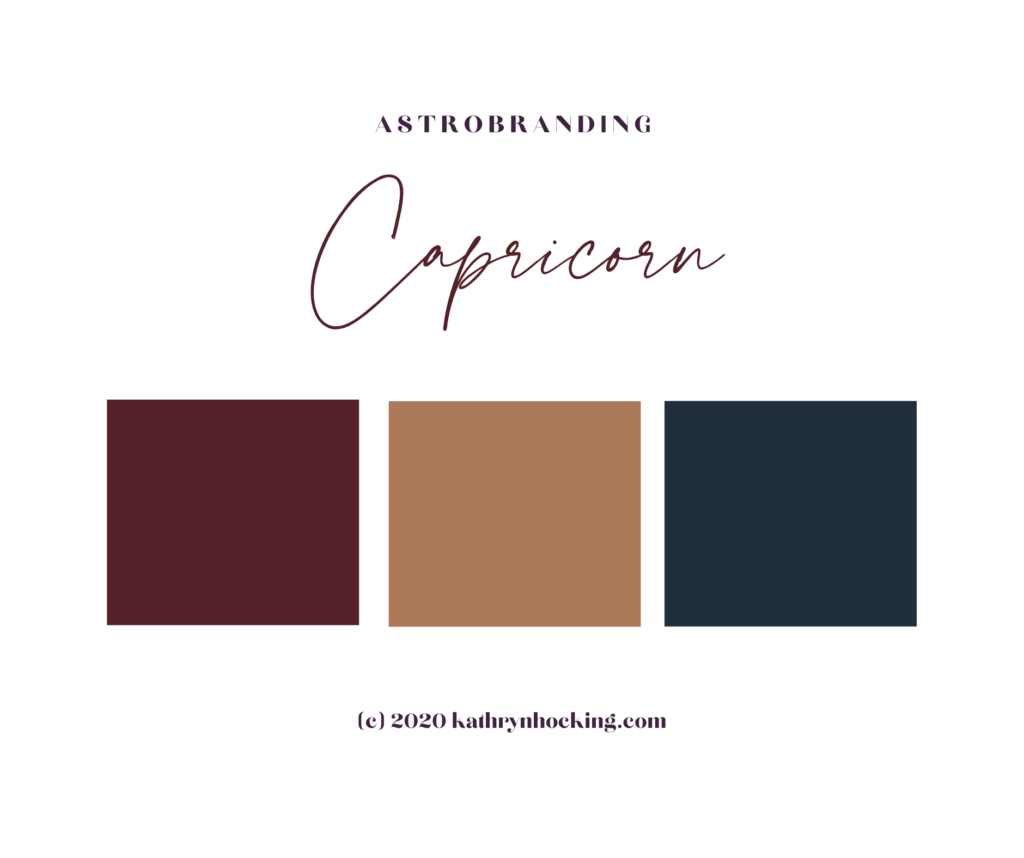 Capricorn colour palette