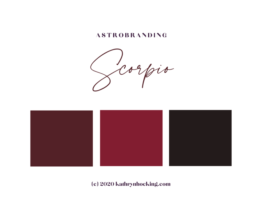 Scorpio colour palette