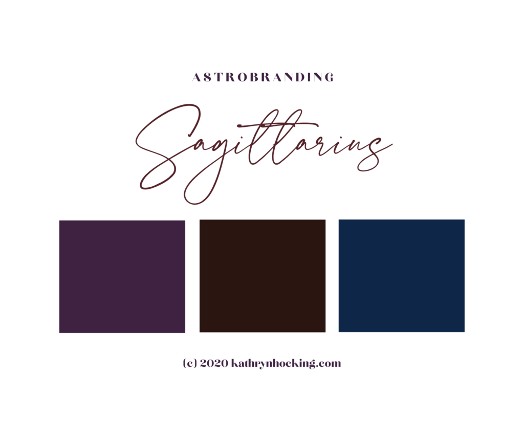 Sagittarius colour palette