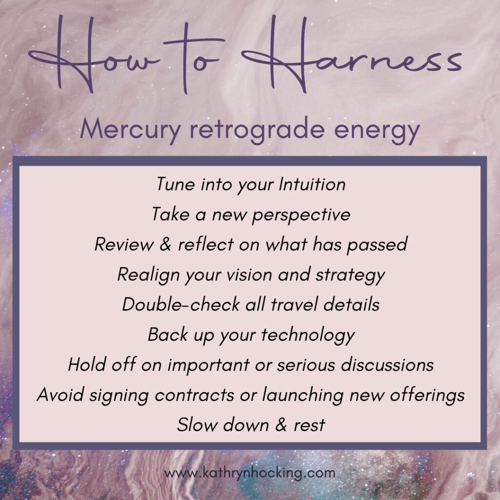 how to work with mercury retrograde