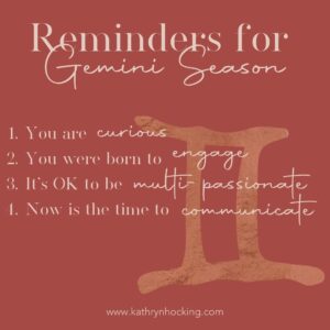 Gemini season reminders