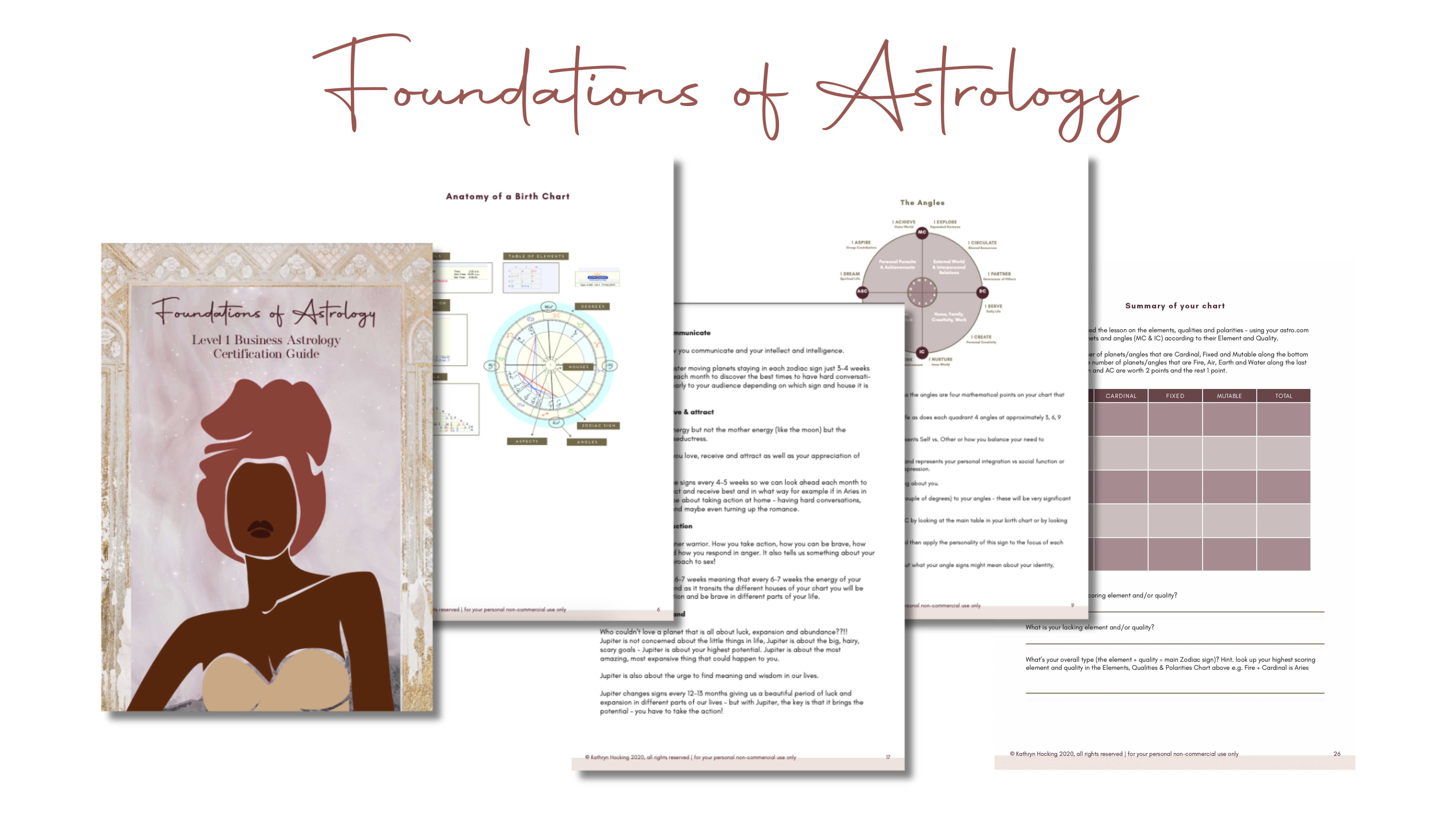 foundations of astrology workbook