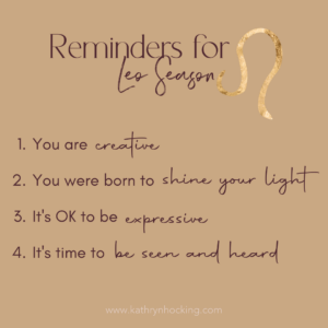 leo season reminders