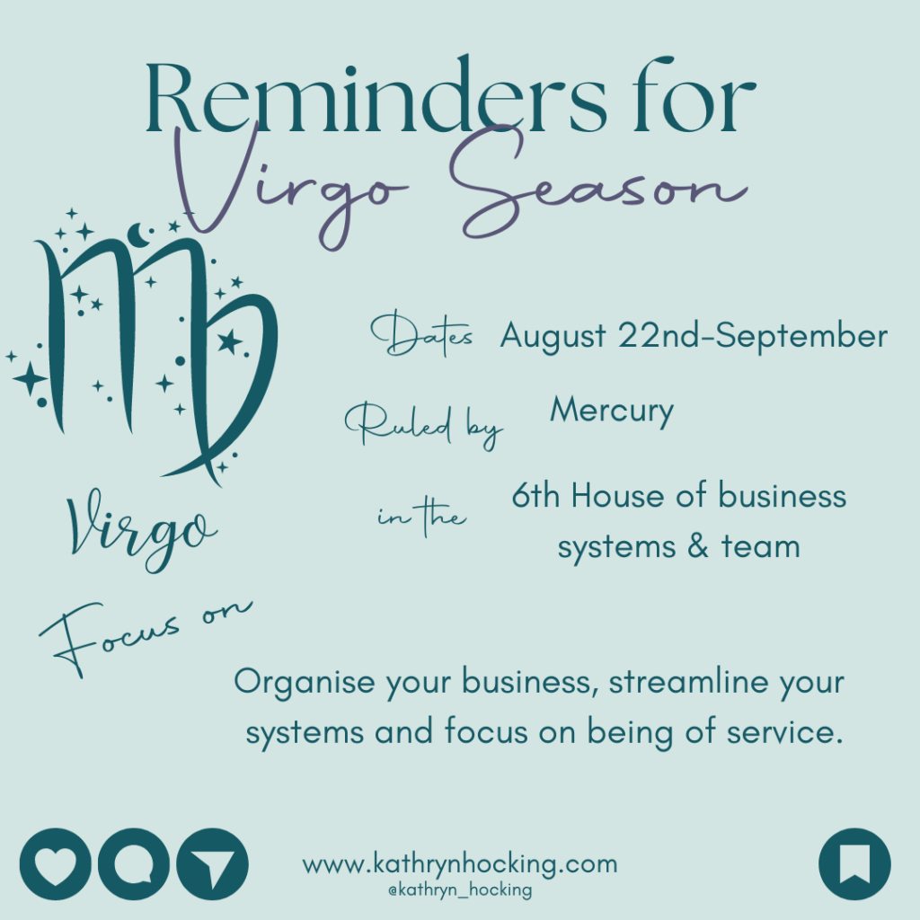 virgo season reminders