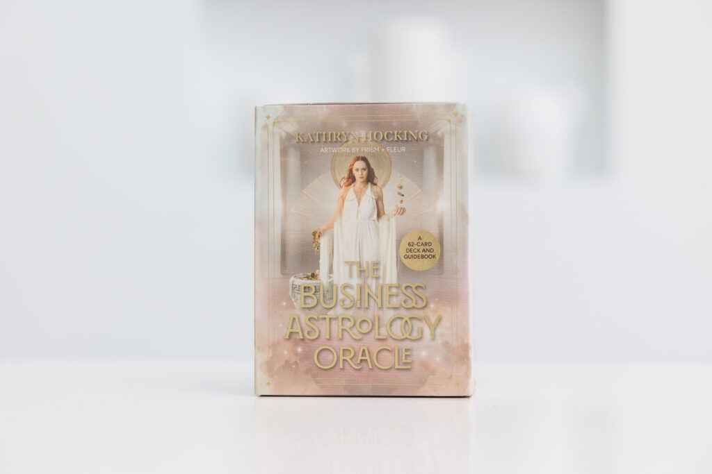 The business astrology oracle deck box